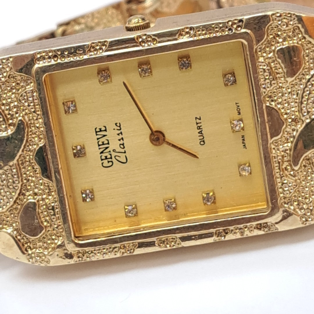 RELOJ CAJA ACERO PULSO ORO. ORO. 8 K 43.8 GRMS (SEMINUEVO)