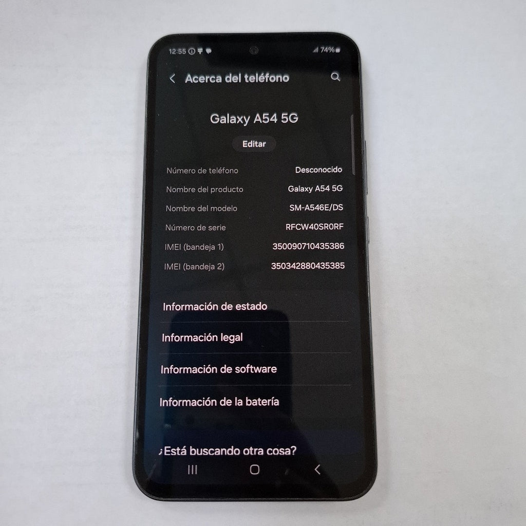 CELULAR SAMSUNG GALAXY A54 5G SM-A546E 128 GB 8 GB RAM (SEMINUEVO)