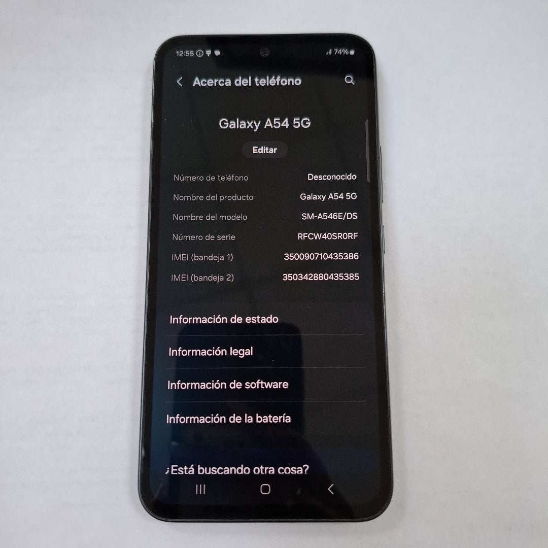 CELULAR SAMSUNG GALAXY A54 5G SM-A546E 128 GB 8 GB RAM (SEMINUEVO)