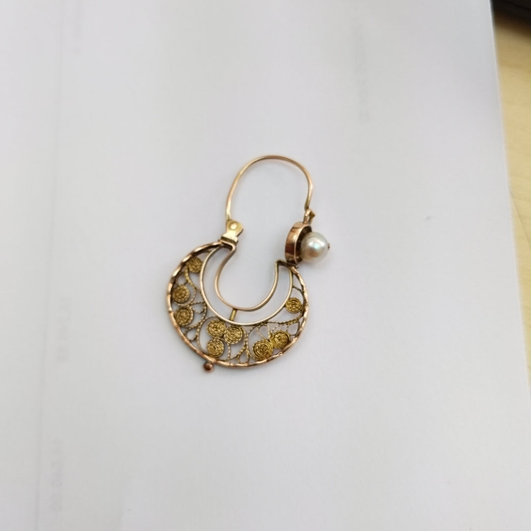 ARETES PAR ORO 8 K 4,10 GRMS (SEMINUEVO)