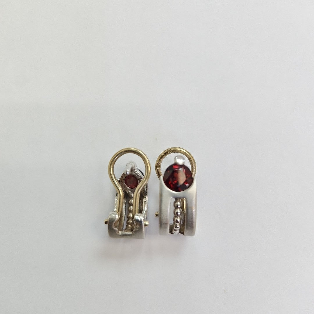 ARETES PAR ORO BLANCO 14 K 5,20 GRMS (SEMINUEVO)