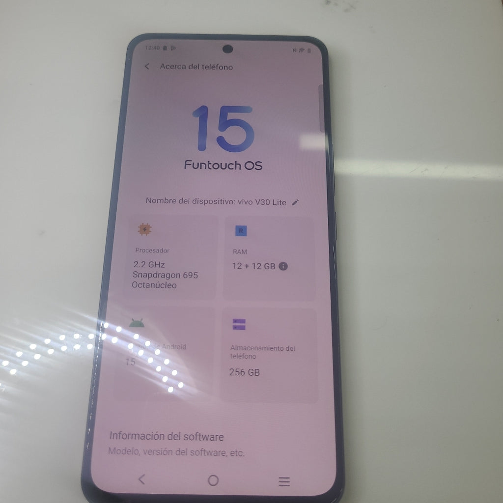 CELULAR VIVO V30 LITE V2314 (2023) 256 GB 12 GB RAM (SEMINUEVO)