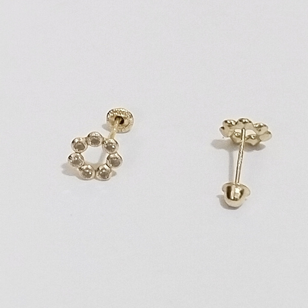 BROQUELES ORO 14K 1 (NUEVO)