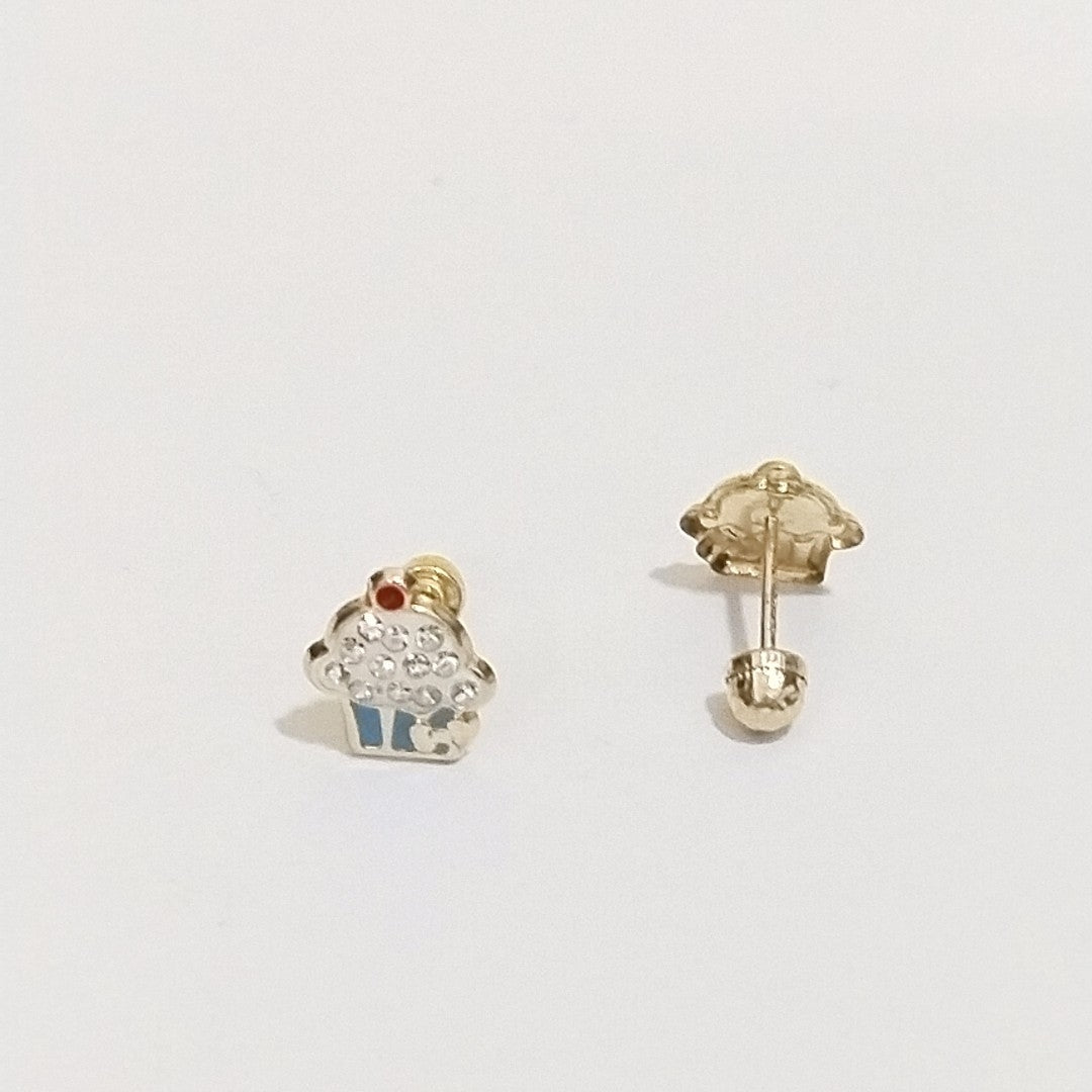 BROQUELES ORO 14K 1 (NUEVO)
