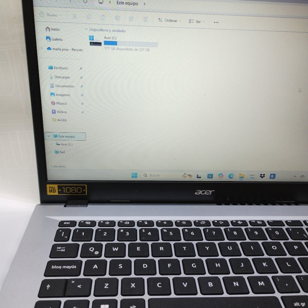 LAPTOP ACER ASPIRE 3 A314-23P-R4HZ (2024) 256 GB SSD 8 GB RAM (SEMINUEVO)