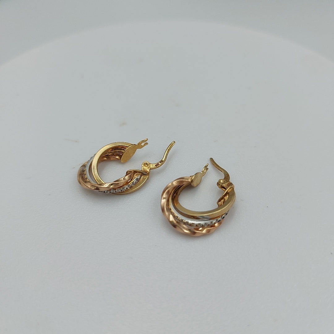 ARRACADAS ORO 14K 2.6 (NUEVO)