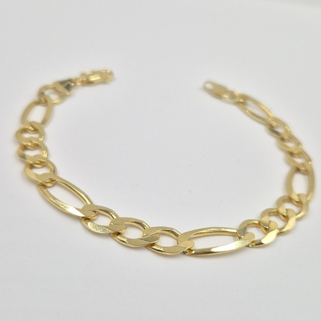 PULSERAS CABALLERO CARTIER 3*1 AMARILLA ORO 14K 14.4 (NUEVO)