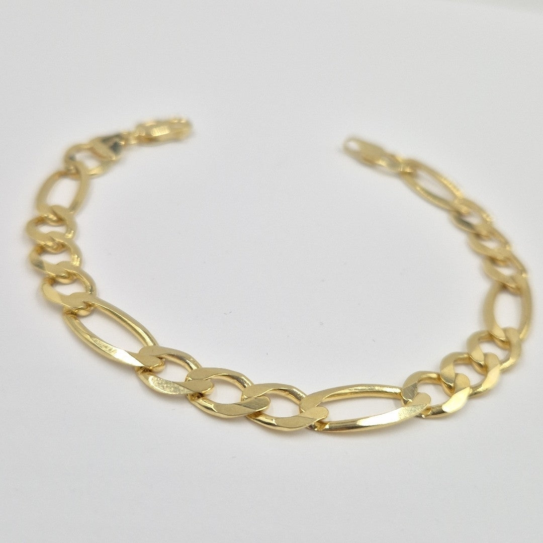 PULSERAS CABALLERO CARTIER 3*1 AMARILLA ORO 14K 14.4 (NUEVO)