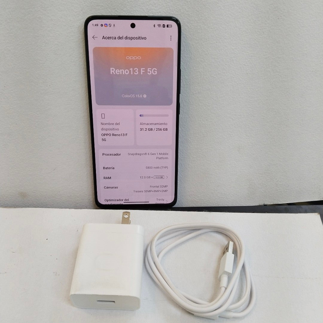 CELULAR OPPO  RENO 13F 5G CPH2699 (2025) 256 GB 12 GB RAM (SEMINUEVO)