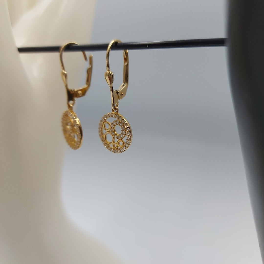 BROQUELES ORO 14K 2.7 (NUEVO)