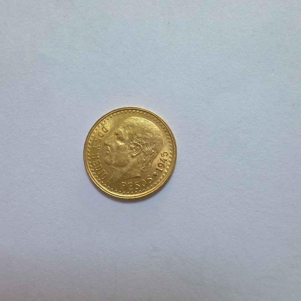 K1 2,08 GRMS 21 K IDENTIFICACIÓN MONEDA NOMINATIVA MONEDAS PESOS 2.5 PESOS (SEMINUEVO)