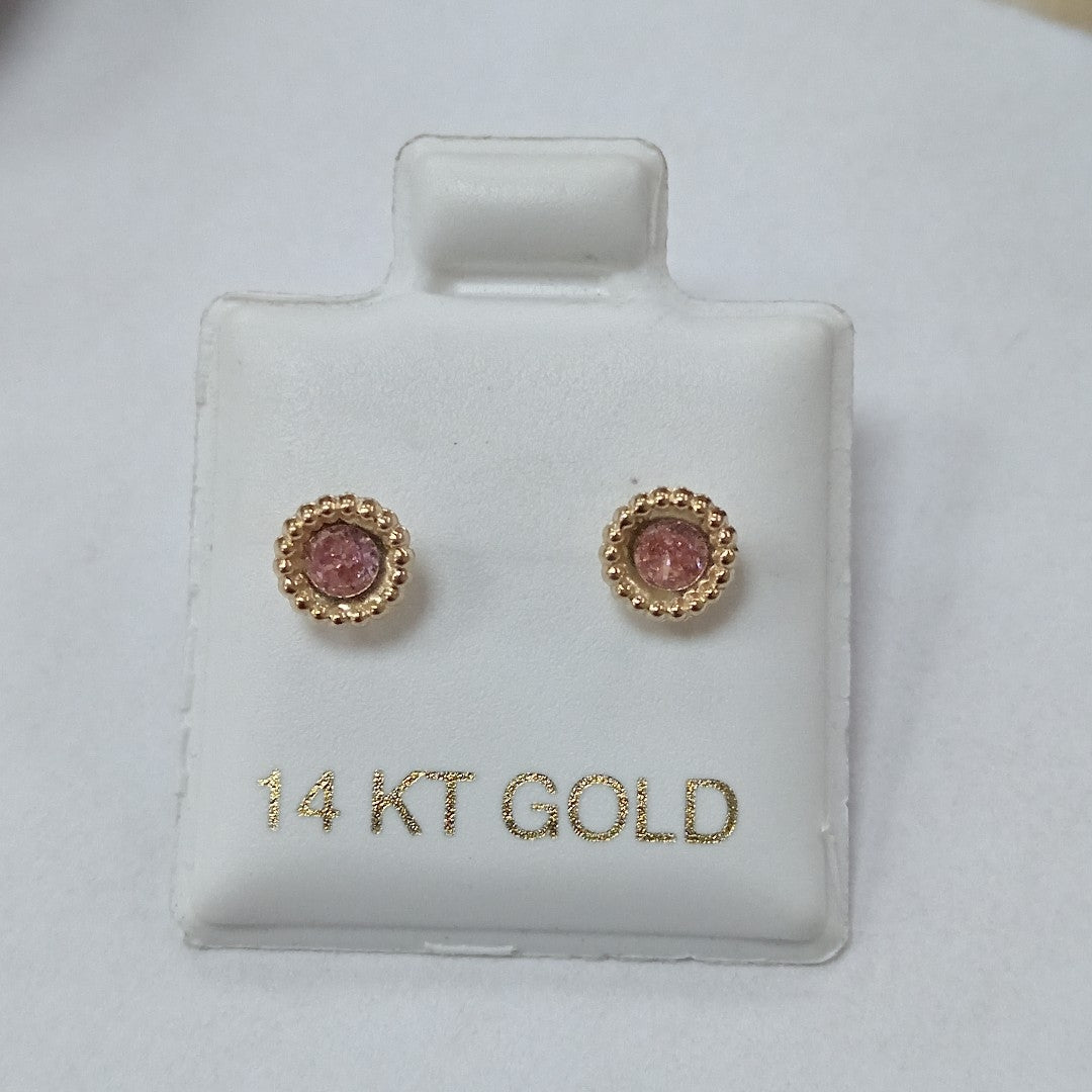 BROQUELES ORO 14K 1 (NUEVO)