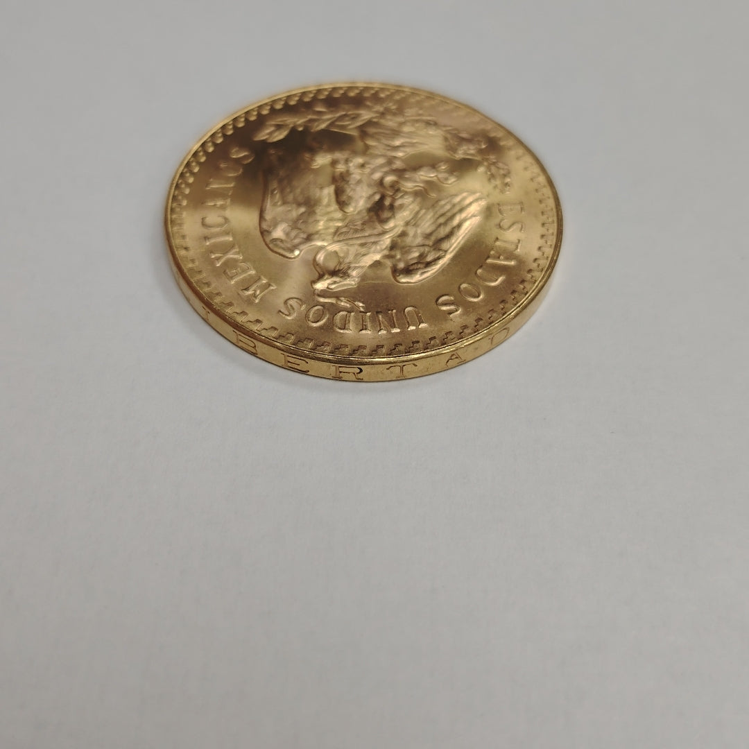 K1 41.6 GRMS - DESC. 0 GRAMOS - 21 K - AVALÚO 77126.4 * * IDENTIFICACIÓN MONEDA NOMINATIVA. * MONEDAS PESOS 50 PESO (SEMINUEVO)