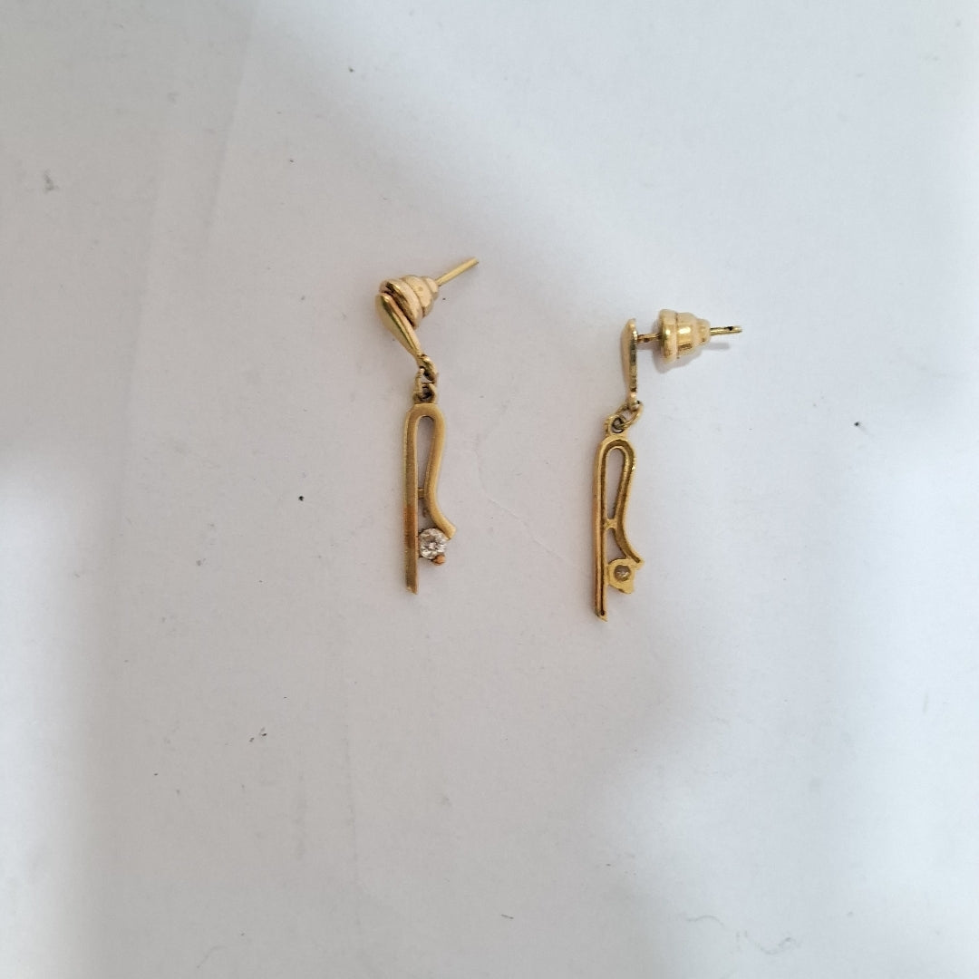 ARETES PAR ORO 14 K 3,00 GRMS (SEMINUEVO)