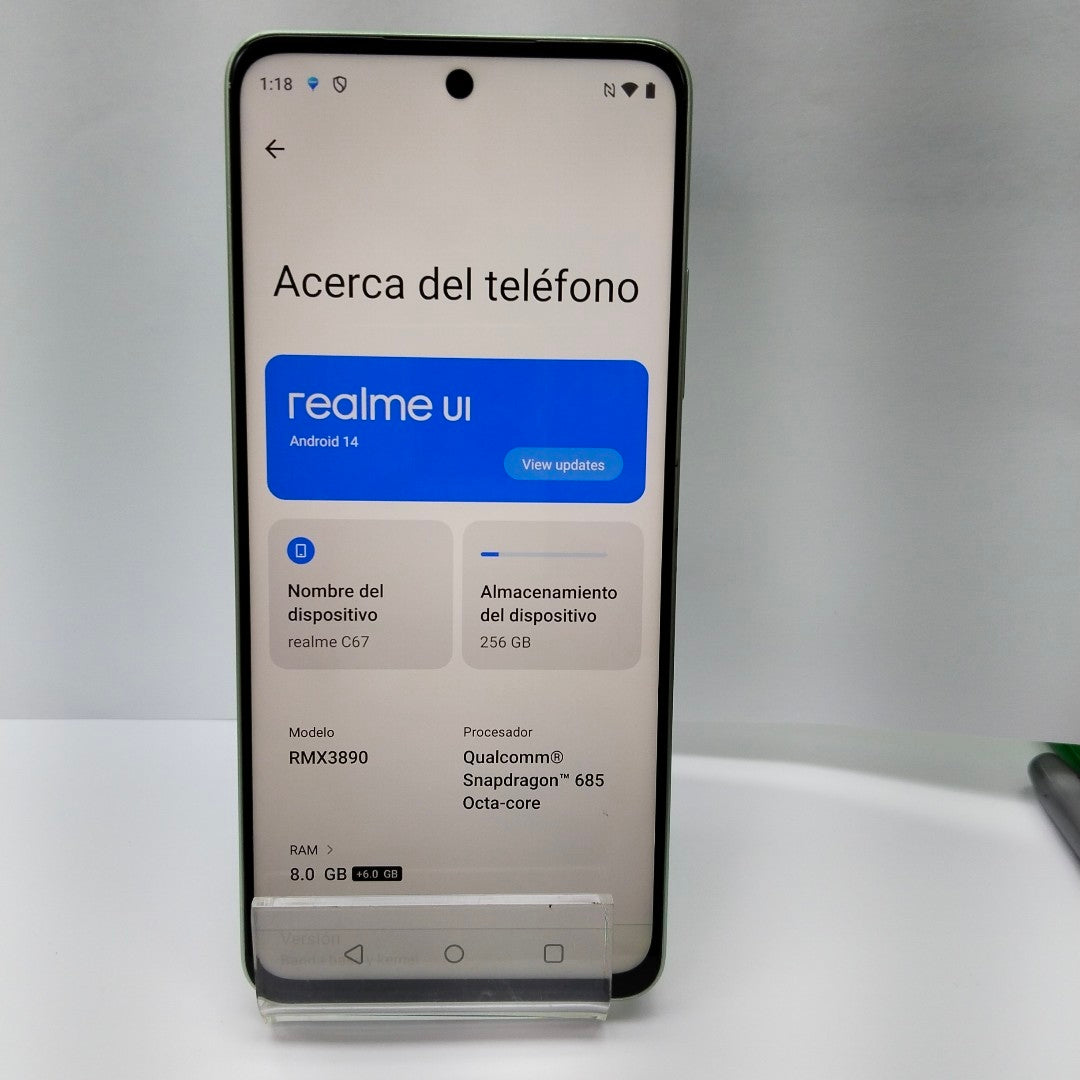 CELULAR REALME C67 RMX3890 (2023) 256 GB 8 GB RAM (SEMINUEVO)