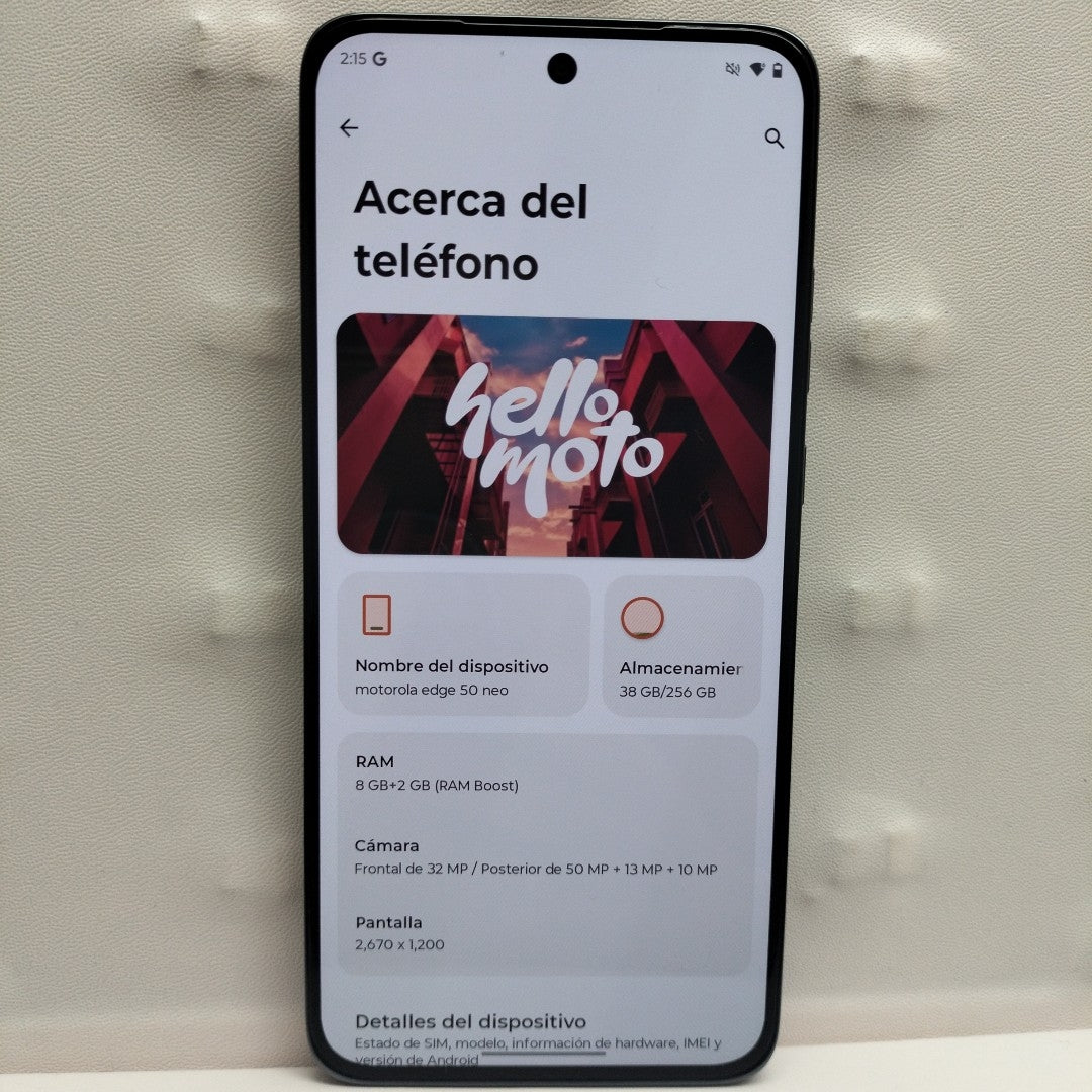CELULAR MOTOROLA EDGE 50 NEO XT2409-2 (2024) 256 GB 8 GB RAM (SEMINUEVO)