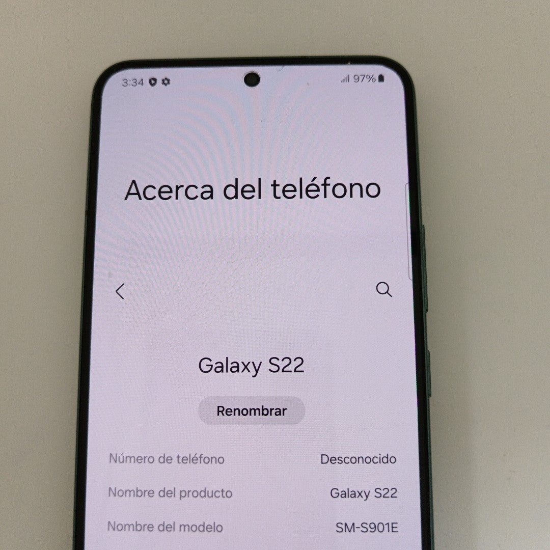 CELULAR SAMSUNG GALAXY S22 SM-S901E 256 GB 8 GB RAM (SEMINUEVO)