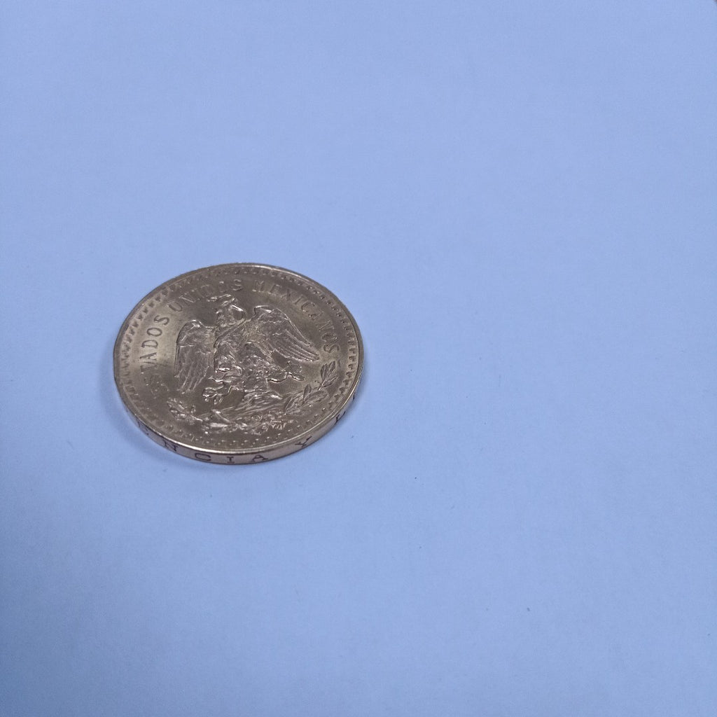 K1 41.7 GRMS - DESC. 0 GRAMOS - 21 K - AVALÚO 77311.8 * * IDENTIFICACIÓN MONEDA NOMINATIVA. * MONEDAS PESOS 50 PESO (SEMINUEVO)