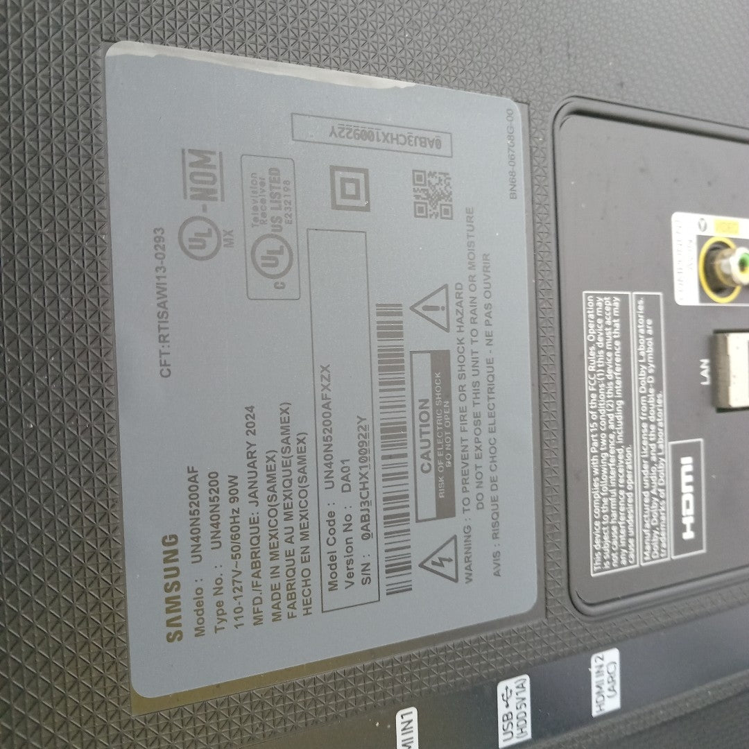 PANTALLA SAMSUNG UN40N5200AF (2024) 40" LED FULL HD (SEMINUEVO)