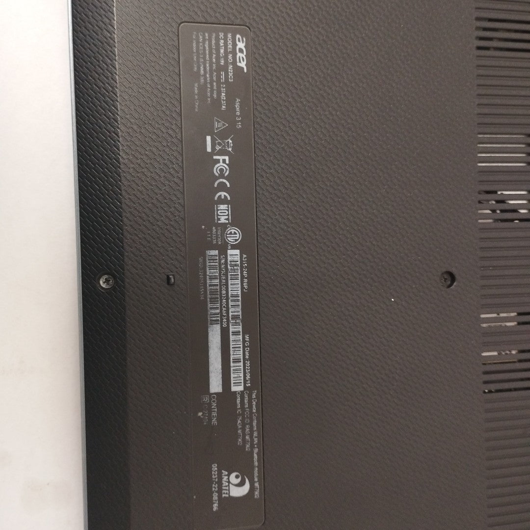 LAPTOP ACER ASPIRE 3 15 N23C3 (2023) 512 GB SSD 8 GB RAM (SEMINUEVO)