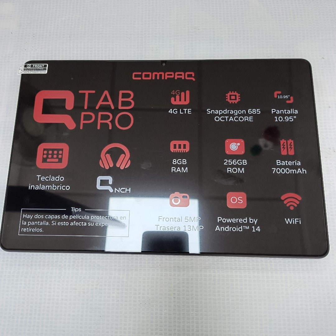 TABLETA COMPAQ QTAB PRO 256 GB SSD 8 GB RAM (SEMINUEVO)