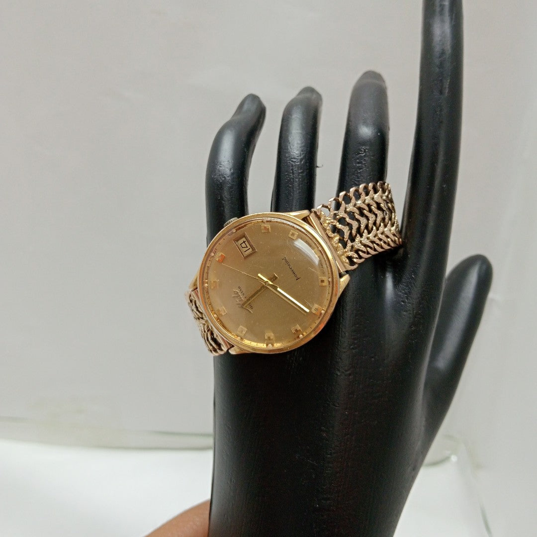 RELOJ CAJA ACERO PULSO ORO. ORO. 8 K 55 GRMS (SEMINUEVO)