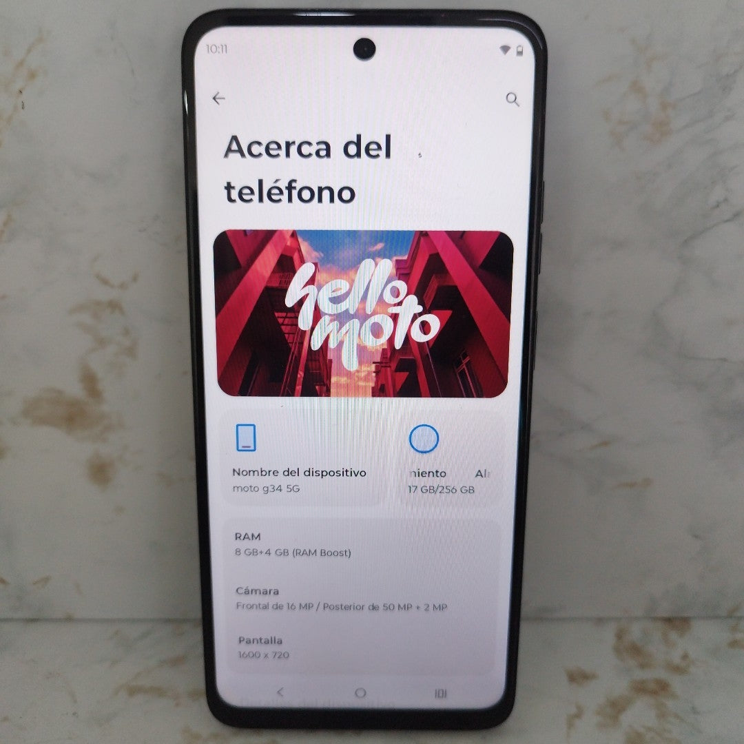 CELULAR MOTOROLA MOTO G34 5G XT2363-2 (2023) 256 GB 8 GB RAM (SEMINUEVO)