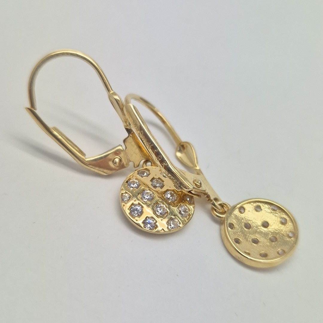 BROQUELES ORO 14K 2.4 (NUEVO)