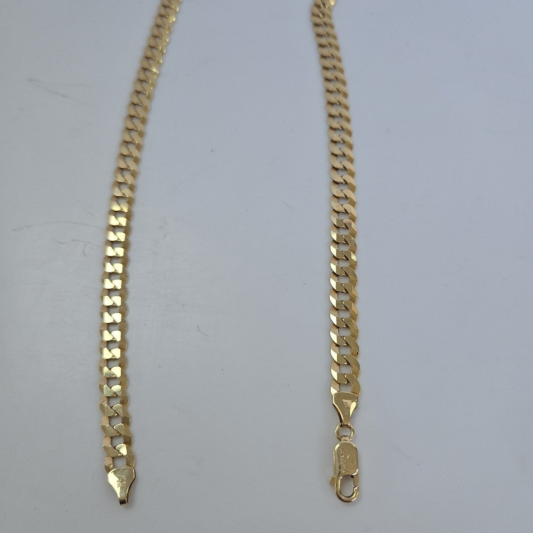 CADENAS BARBADA AMARILLA ORO 14K 30.4 (NUEVO)