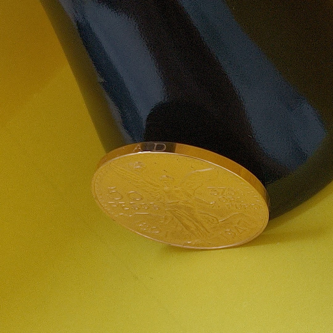 K1 41,60 GRMS - DTO. 0,00 GRMS - 21 K - AVALÚO 75894,21 * IDENTIFICACIÓN MONEDA NOMINATIVA * MONEDAS PESOS 50 PESOS (SEMINUEVO)