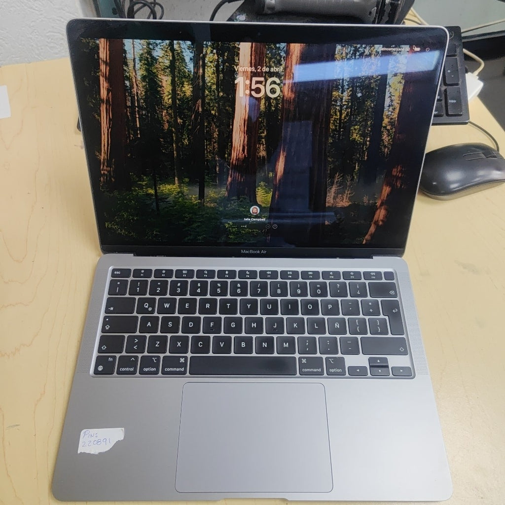 LAPTOP APPLE MACBOOK AIR 13" 2020 3.2 A2337 256 GB SSD 8 GB RAM (SEMINUEVO)