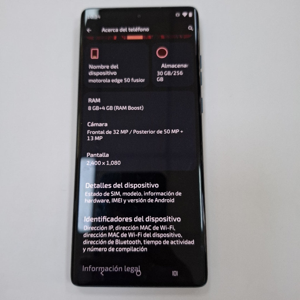CELULAR MOTOROLA EDGE 50 FUSION XT2429-1 256 GB 8 GB RAM (SEMINUEVO)
