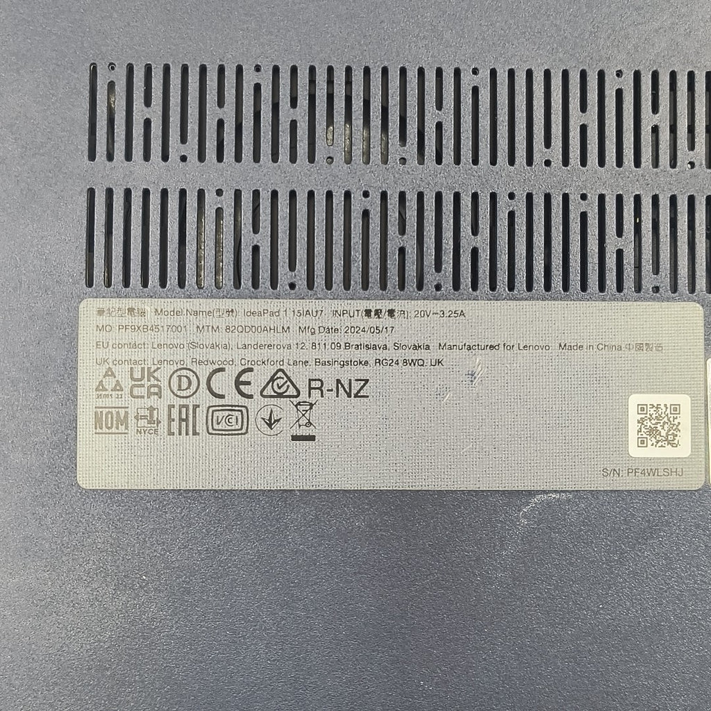 LAPTOP LENOVO IDEAPAD 1 15IAU7 (2024) 1 TB SSD 8 GB RAM (SEMINUEVO)