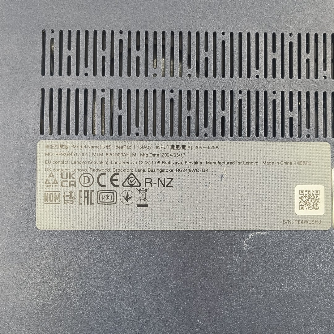LAPTOP LENOVO IDEAPAD 1 15IAU7 (2024) 1 TB SSD 8 GB RAM (SEMINUEVO)