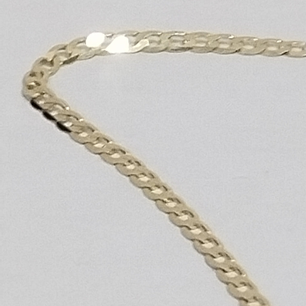 PULSERAS CABALLERO BARBADA AMARILLA ORO 14K 1.6 (NUEVO)