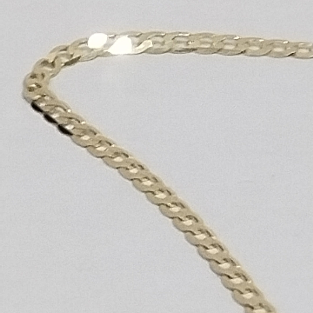 PULSERAS CABALLERO BARBADA AMARILLA ORO 14K 1.6 (NUEVO)