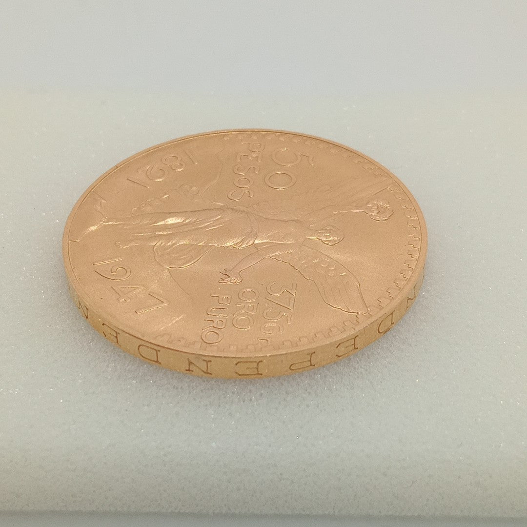 K1 41,60 GRMS - DTO. 0,00 GRMS - 21 K - AVALÚO 79534,21 * IDENTIFICACIÓN MONEDA NOMINATIVA * MONEDAS PESOS 50 PESOS (SEMINUEVO)
