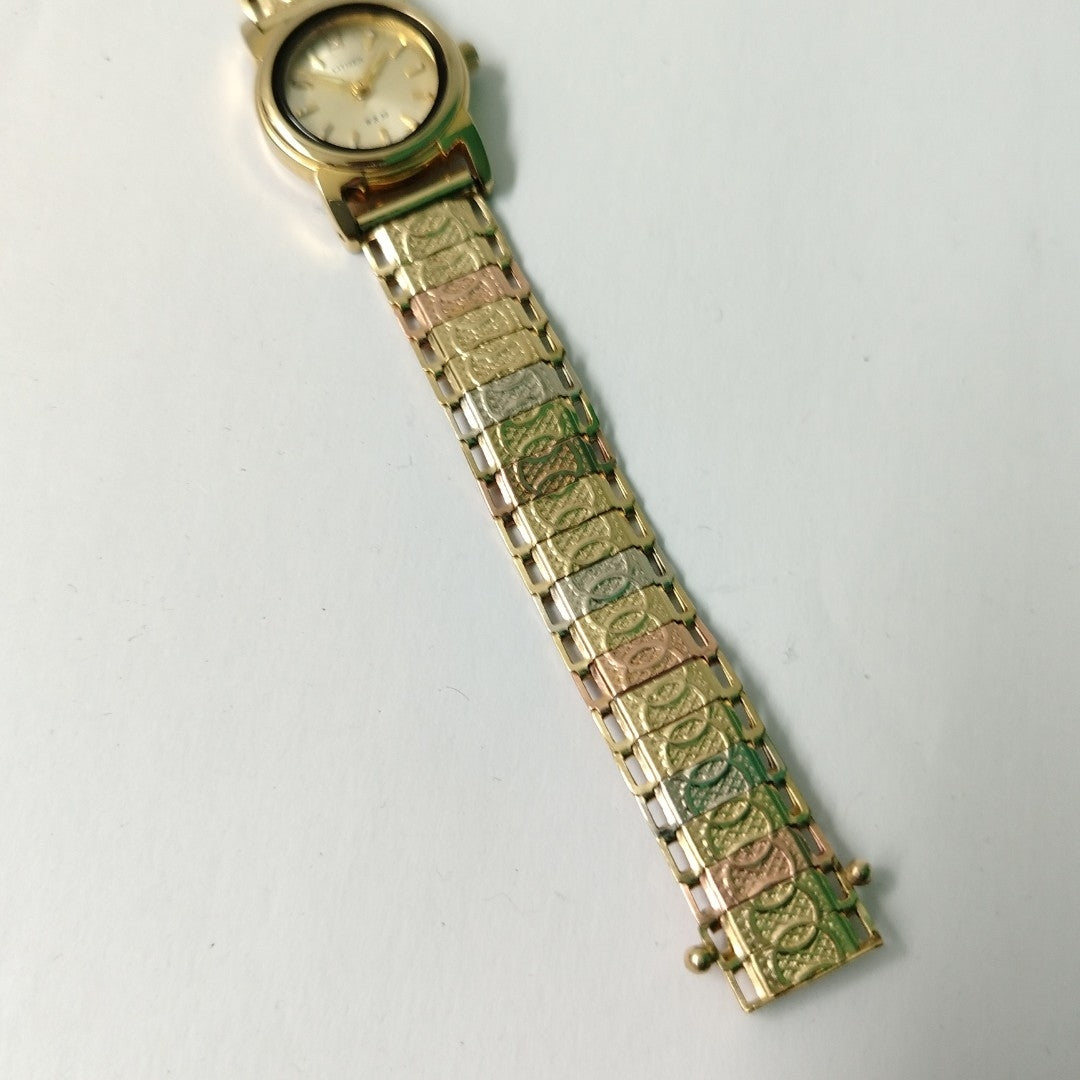 RELOJ CAJA ACERO PULSO ORO ORO COMBINADO 10 K 18,80 GRMS (SEMINUEVO)