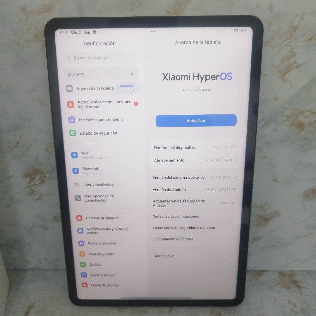 TABLETA XIAOMI PAD 6 23043RP34G (2023) 256 GB 8 GB RAM (SEMINUEVO)