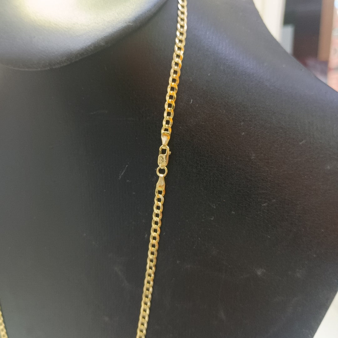 CADENAS BARBADA AMARILLA ORO 14K 6.7 (NUEVO)