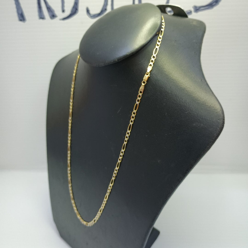CADENAS CARTIER 3*1 DIAMANTADA ORO 14K 7.4 (NUEVO)
