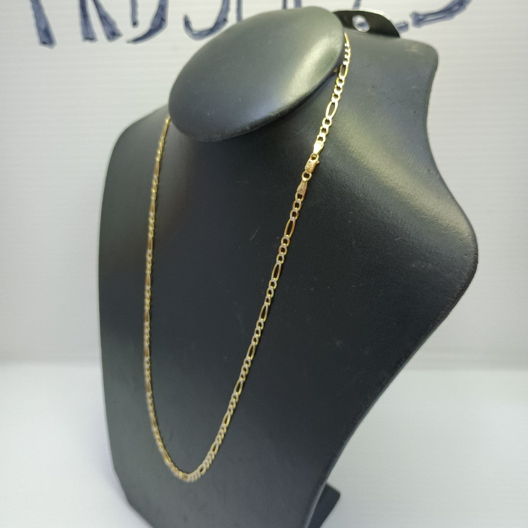 CADENAS CARTIER 3*1 DIAMANTADA ORO 14K 7.4 (NUEVO)