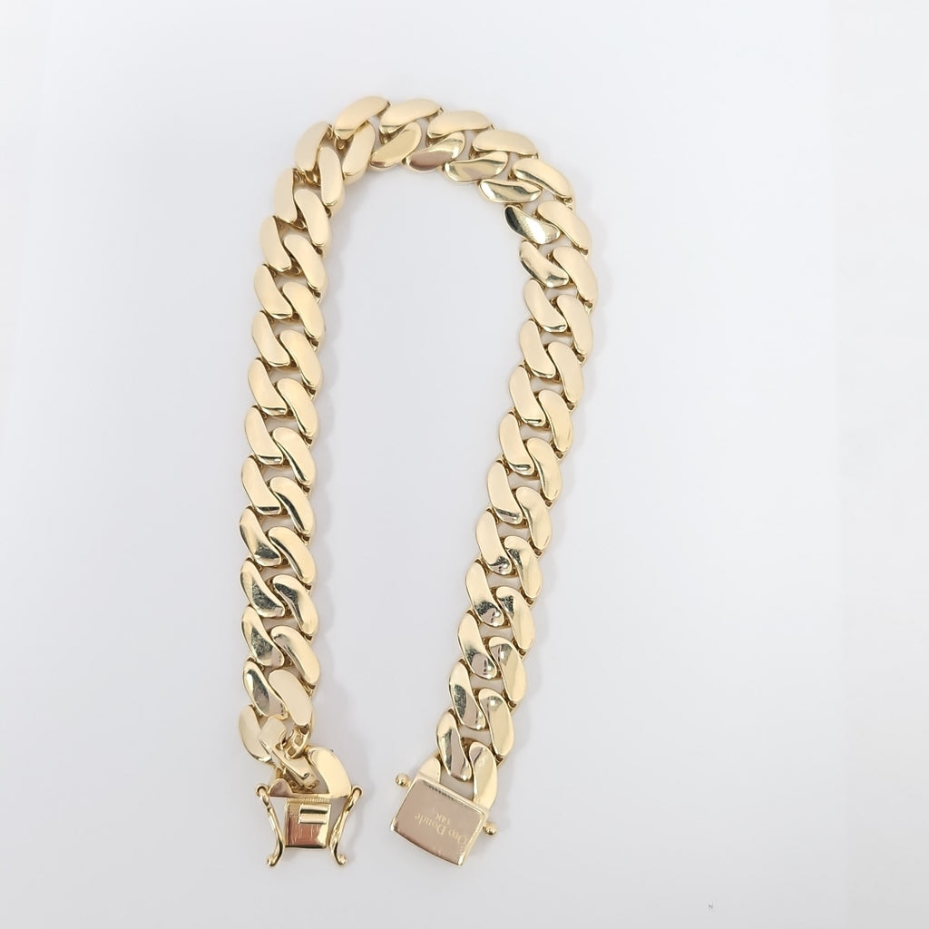 PULSERAS CABALLERO ORO 14K 20.5 (NUEVO)