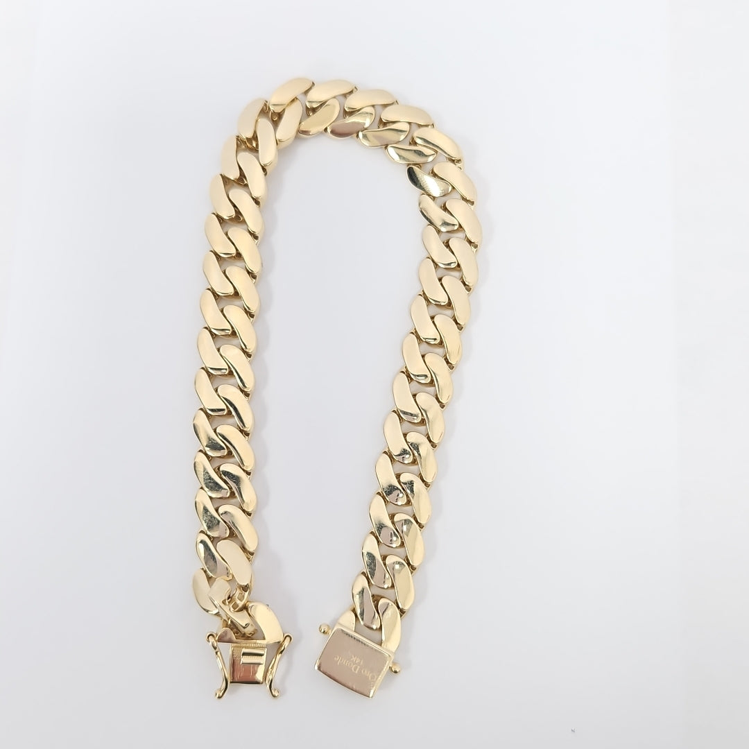 PULSERAS CABALLERO ORO 14K 20.5 (NUEVO)