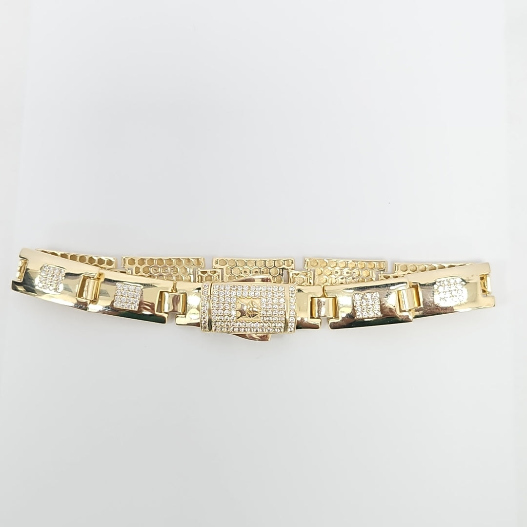 PULSERAS CABALLERO ORO 14K 18.8 (NUEVO)
