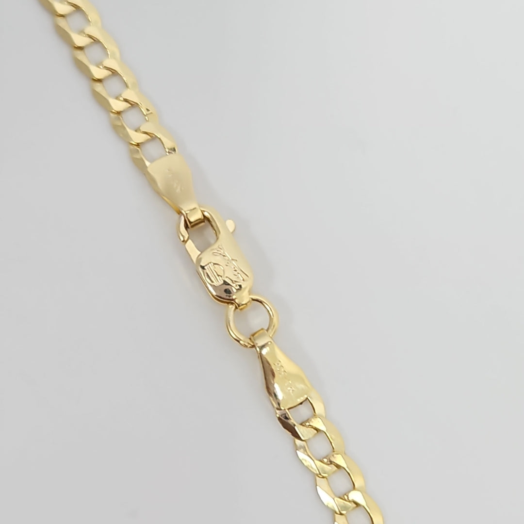 CADENAS BARBADA AMARILLA ORO 14K 6.6 (NUEVO)
