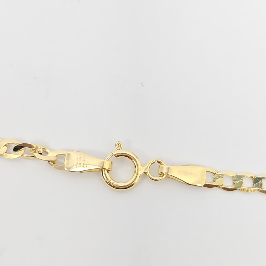 CADENAS BARBADA AMARILLA ORO 14K 3.7 (NUEVO)