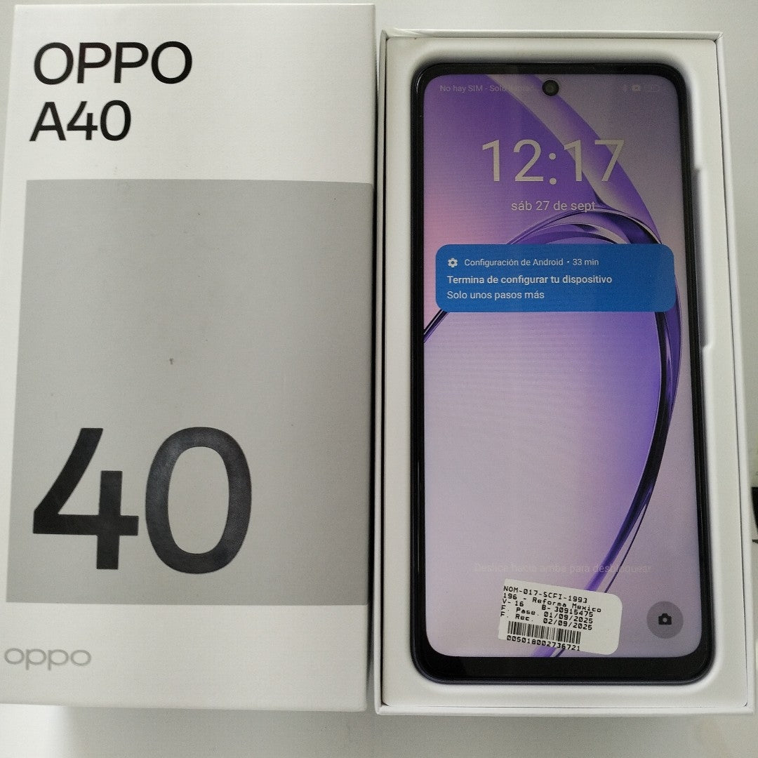 CELULAR OPPO  A40 CPH2669 (2024) 256 GB 4 GB RAM (SEMINUEVO)
