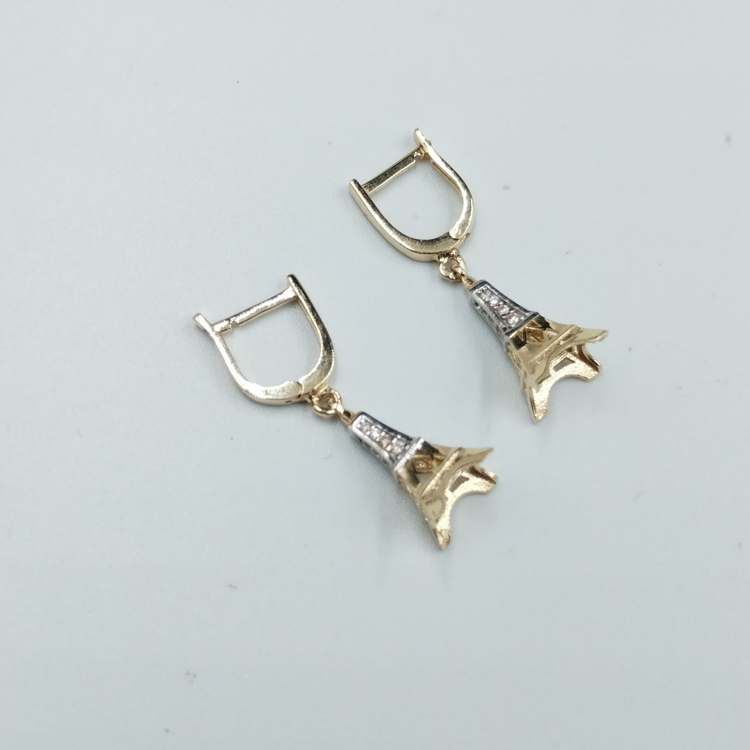 BROQUELES ORO 14K 3.3 (NUEVO)