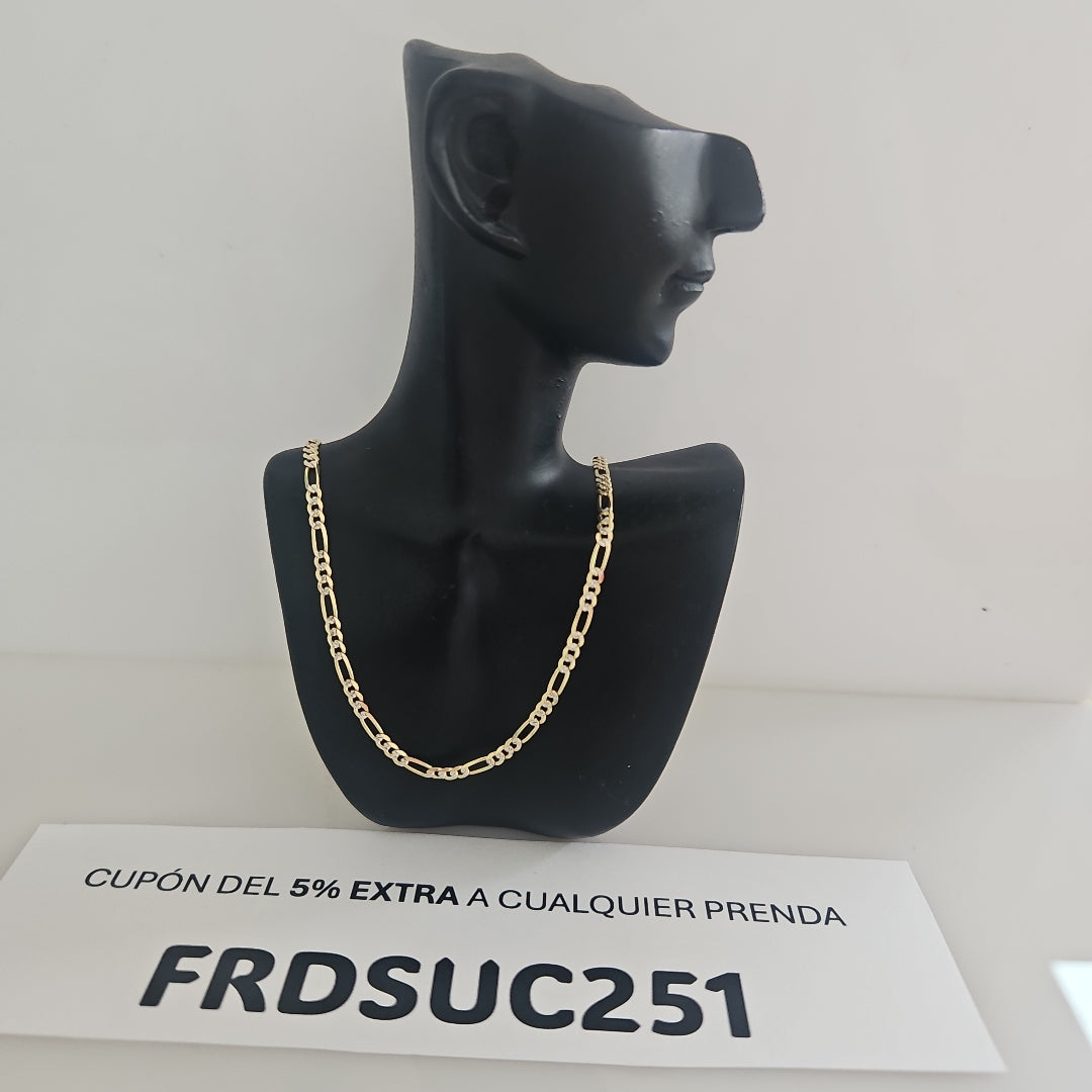 CADENAS CARTIER 3*1 DIAMANTADA ORO 14K 5.1 (NUEVO)